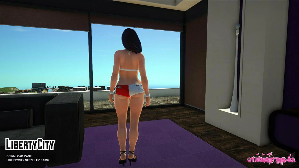 Mai Shiranui em roupa de corrida / GTA San Andreas