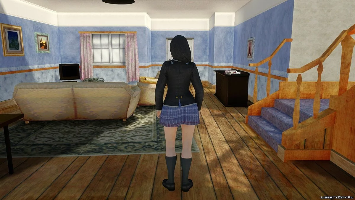 Momiji in School Uniform / GTA San Andreas