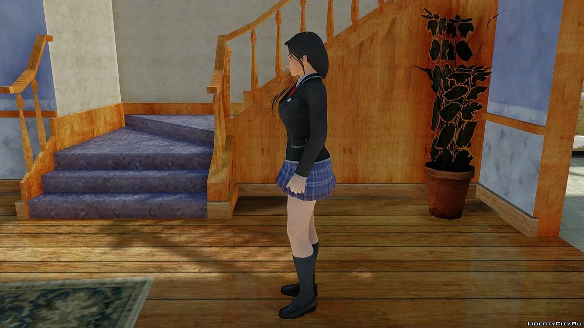 Momiji in School Uniform / GTA San Andreas