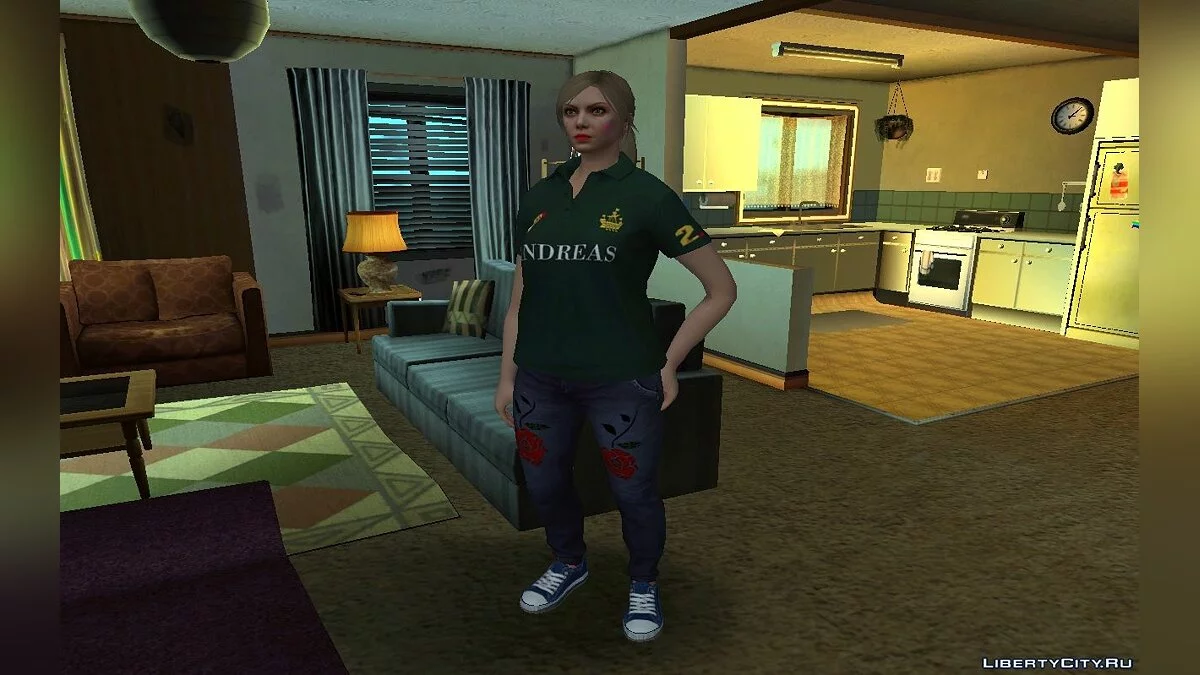 Random Blonde Female Skin from GTA Online #1 / GTA San Andreas