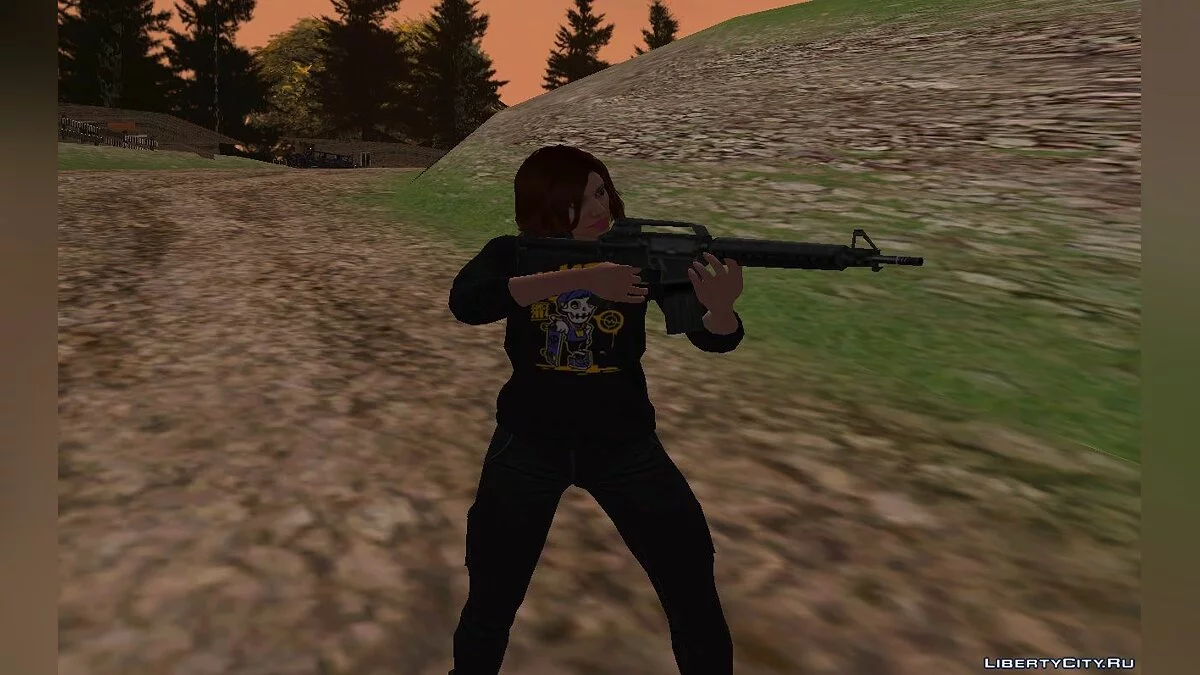 Random Female Skin from GTA Online #3 / GTA San Andreas