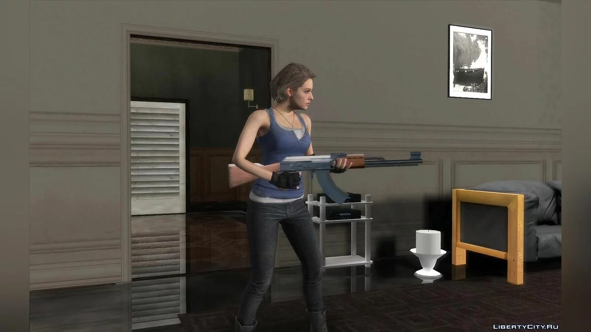 Jill aus Resident Evil 3 Remake / GTA San Andreas