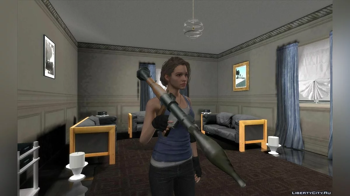 Jill aus Resident Evil 3 Remake / GTA San Andreas