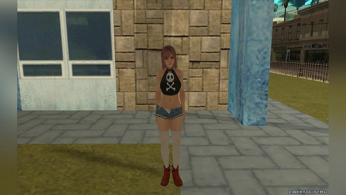 Honoka em shorts jeans / GTA San Andreas