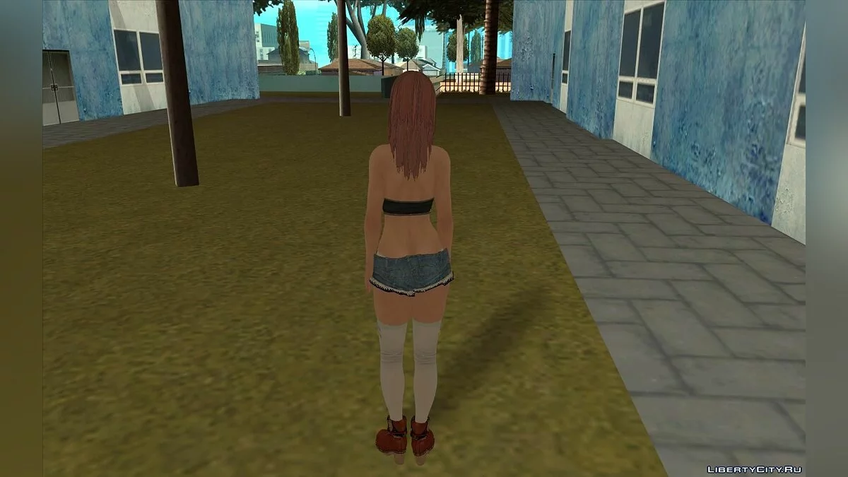 Honoka em shorts jeans / GTA San Andreas