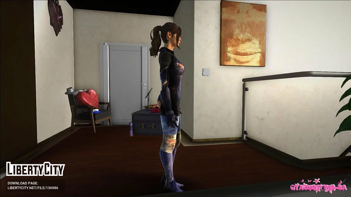 Claire Redfield in a suit / GTA San Andreas