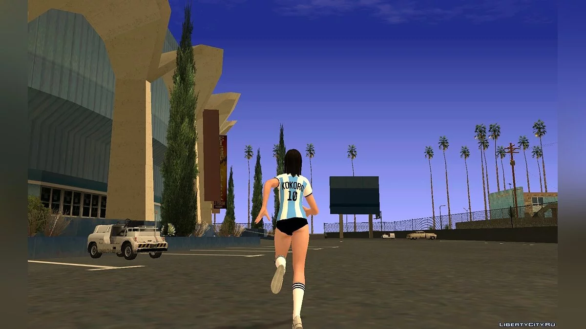 Kokoro in the form of the Argentina National Football Team / GTA San Andreas