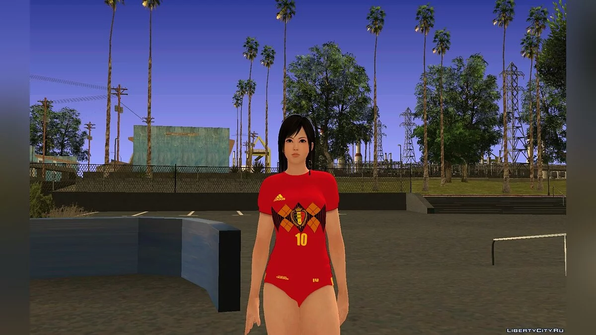 Кокоро в формі збірної Бельгії з футболу / GTA San Andreas