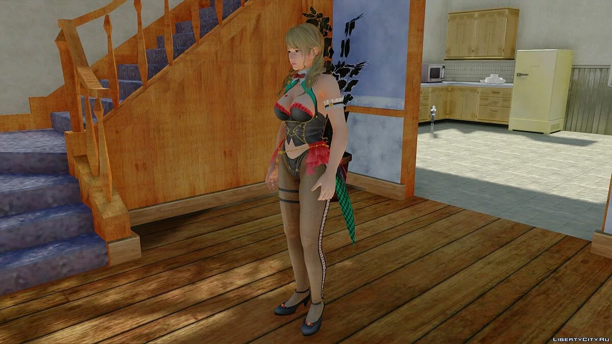 Monica dalam Kostum Royal Flush / GTA San Andreas