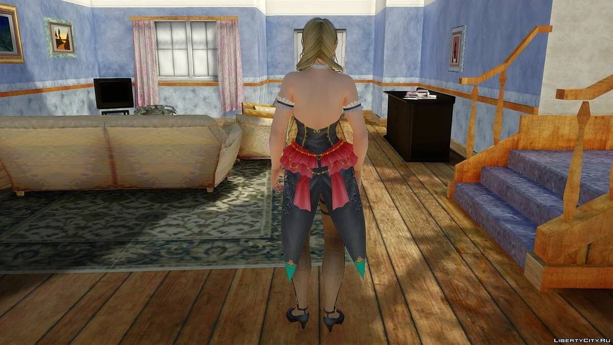 Monica dalam Kostum Royal Flush / GTA San Andreas
