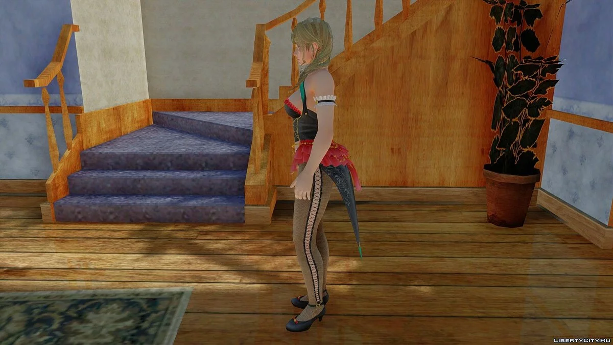 Monica dalam Kostum Royal Flush / GTA San Andreas