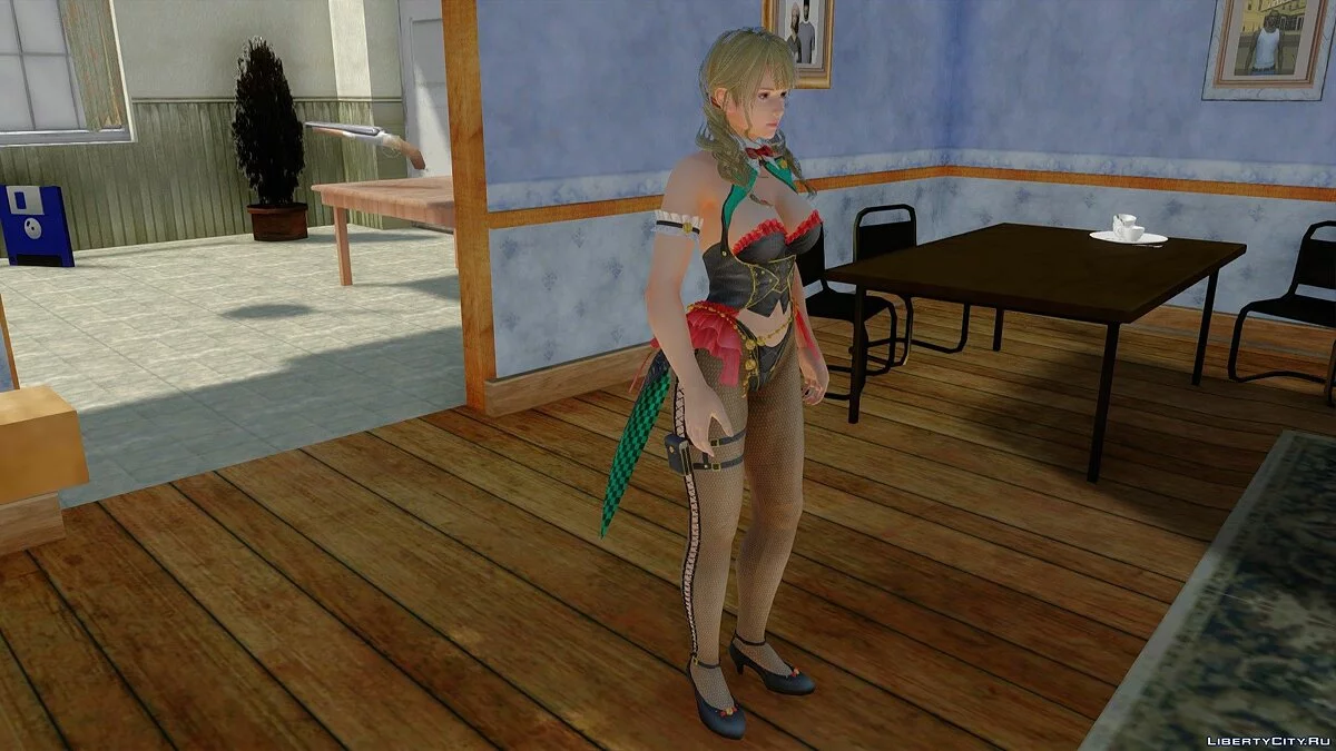 Monica dalam Kostum Royal Flush / GTA San Andreas