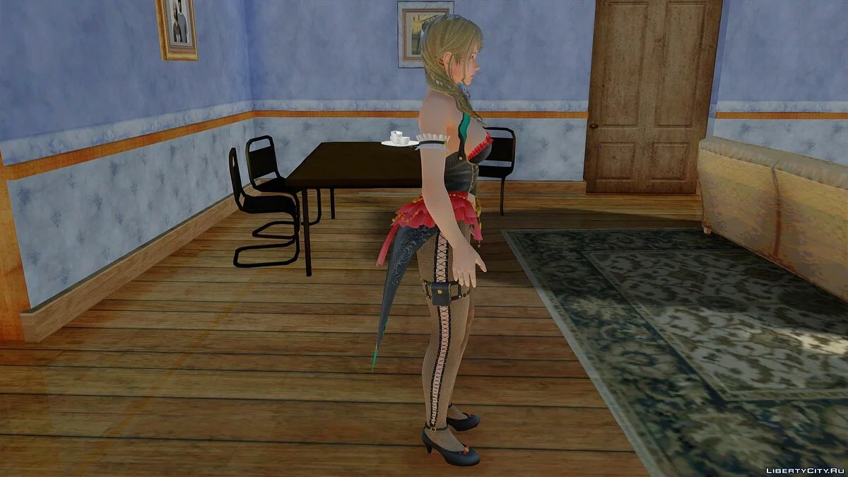 Monica dalam Kostum Royal Flush / GTA San Andreas