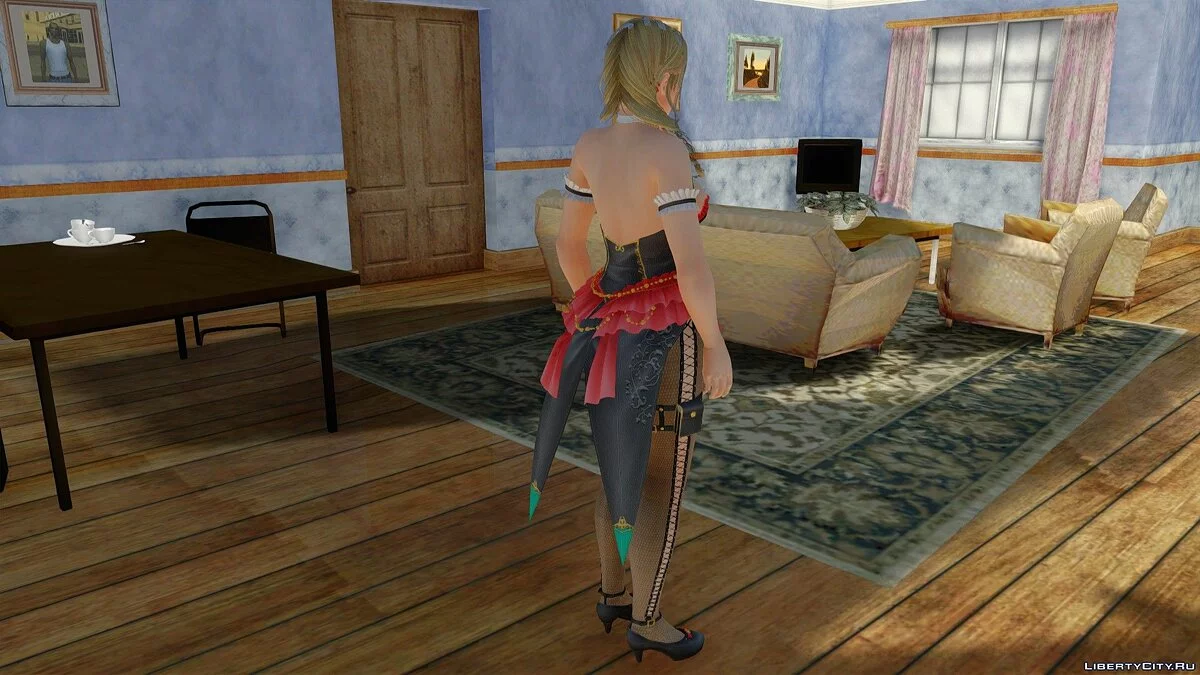 Monica dalam Kostum Royal Flush / GTA San Andreas