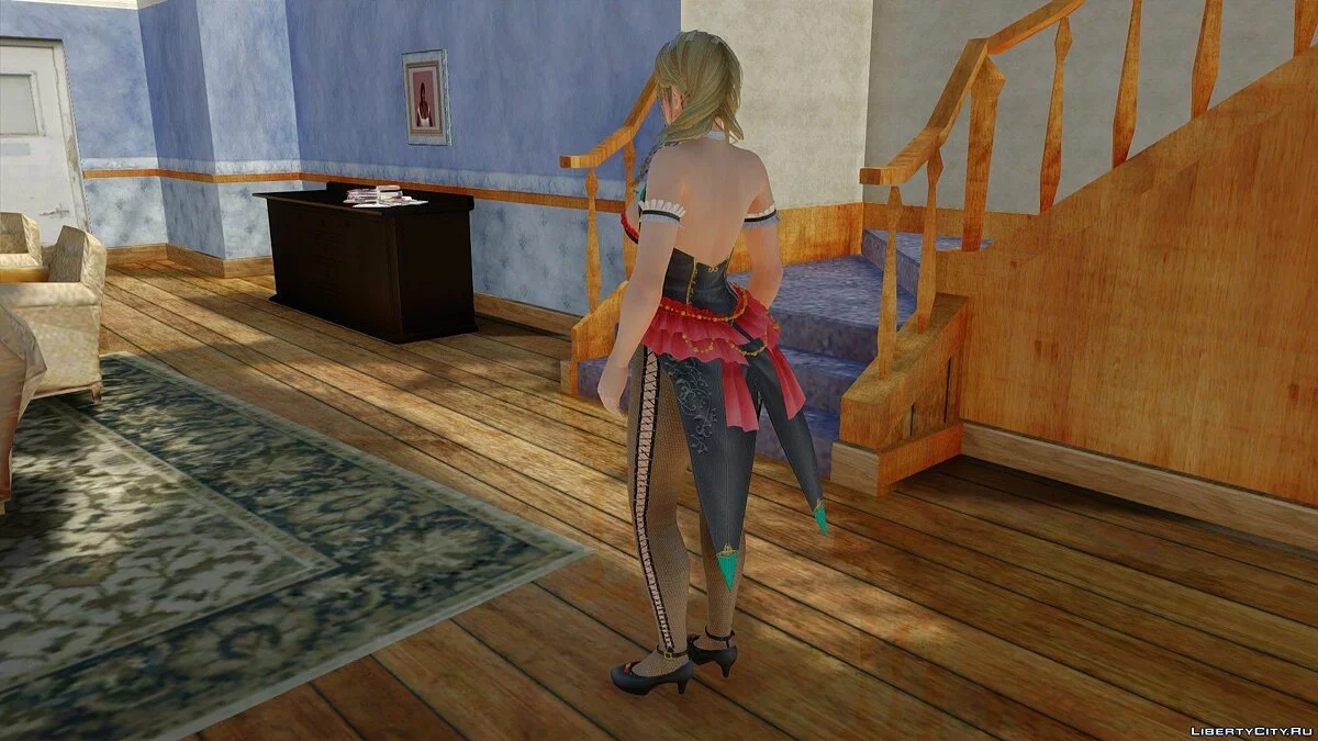 Monica dalam Kostum Royal Flush / GTA San Andreas