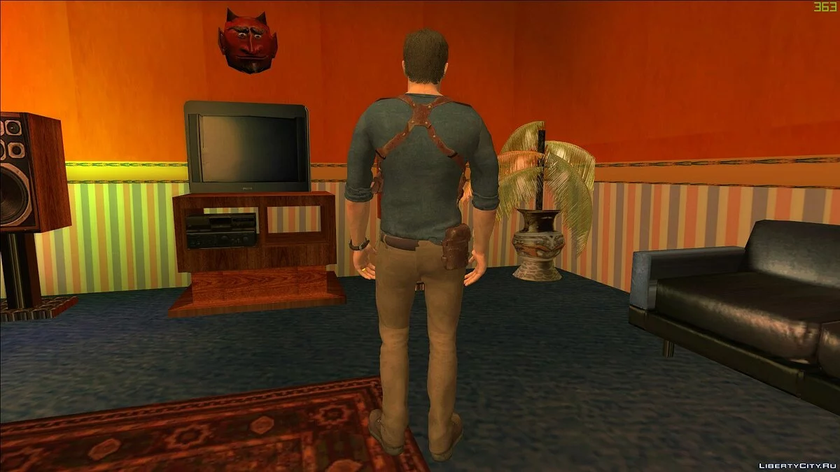 Nathan Drake aus Uncharted 4 / GTA San Andreas