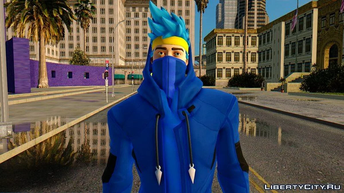 Ninja aus Fortnite / GTA San Andreas