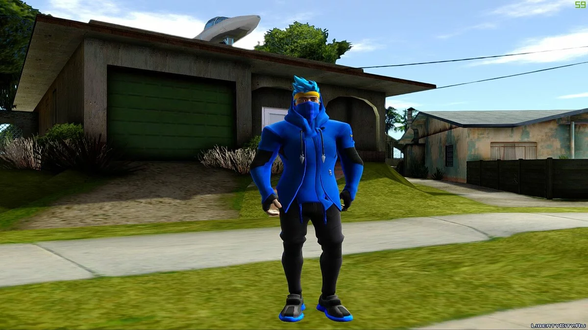 Ninja aus Fortnite / GTA San Andreas