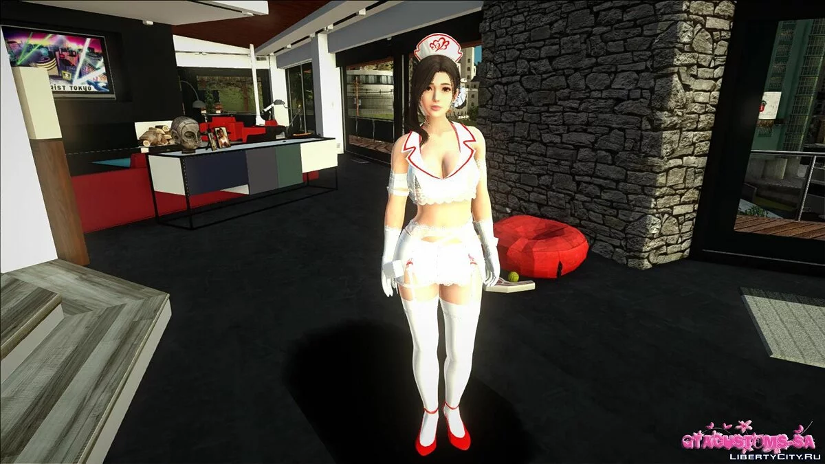 Sayuri en traje de doctor / GTA San Andreas