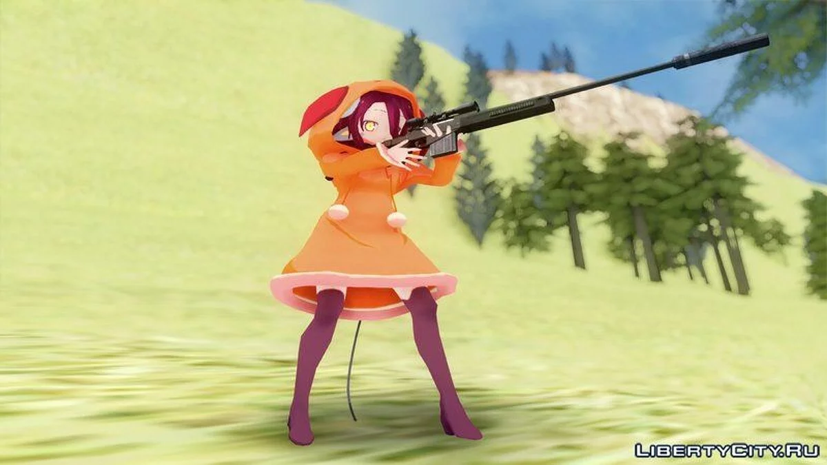 Schwi Dola aus dem Anime No Game No Life: Zero / GTA San Andreas