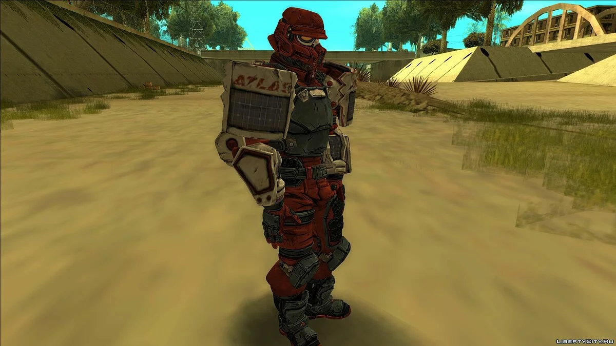 Atlas Soldat aus Borderlands 3 / GTA San Andreas