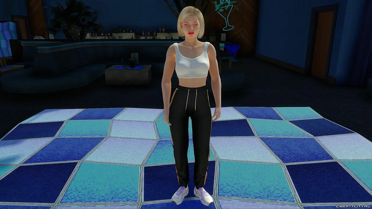 Giselle Miller dalam setelan olahraga / GTA San Andreas