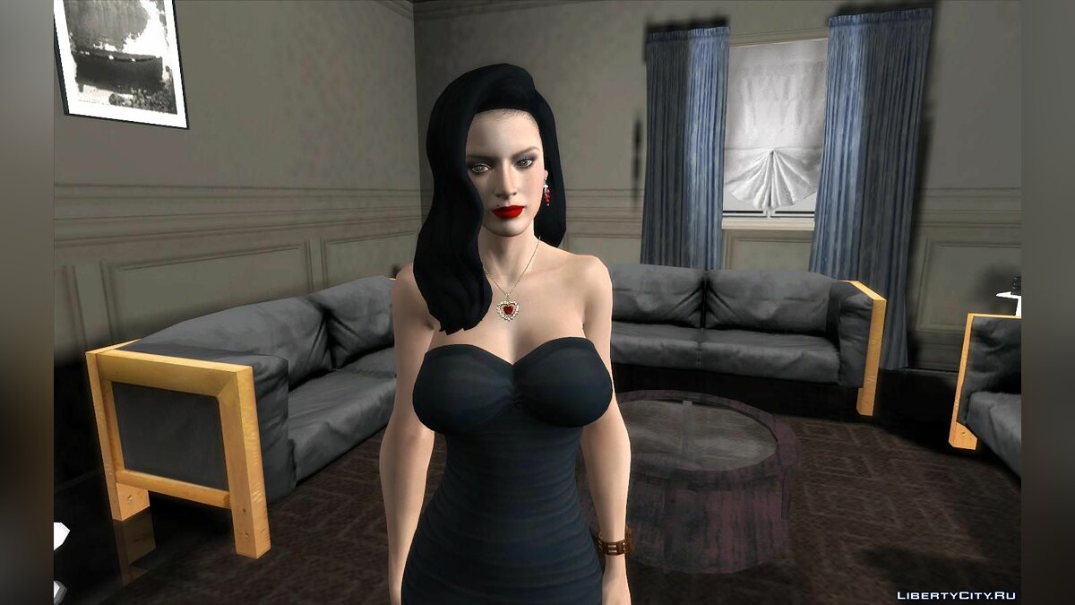 Download Excella in a seductive dress from the game Resident Evil 5 for GTA  San Andreas