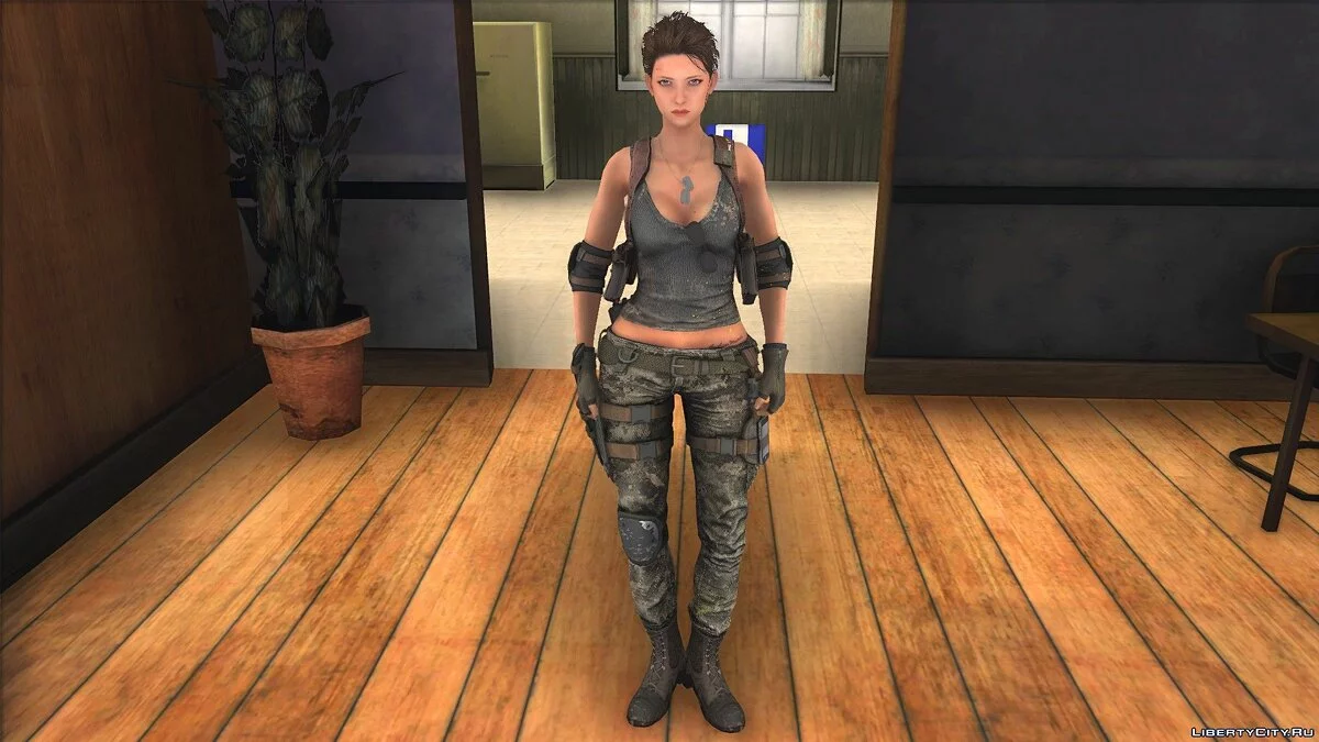 Emily Roth in Military Uniform / GTA San Andreas