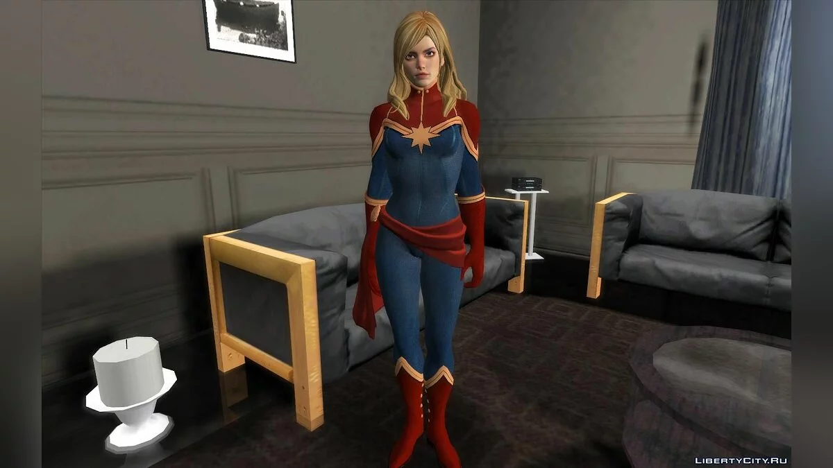Captain Marvel from Marvel vs. Capcom: Infinite / GTA San Andreas
