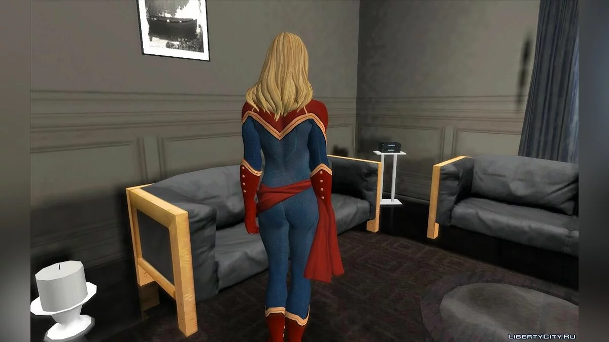 Captain Marvel from Marvel vs. Capcom: Infinite / GTA San Andreas