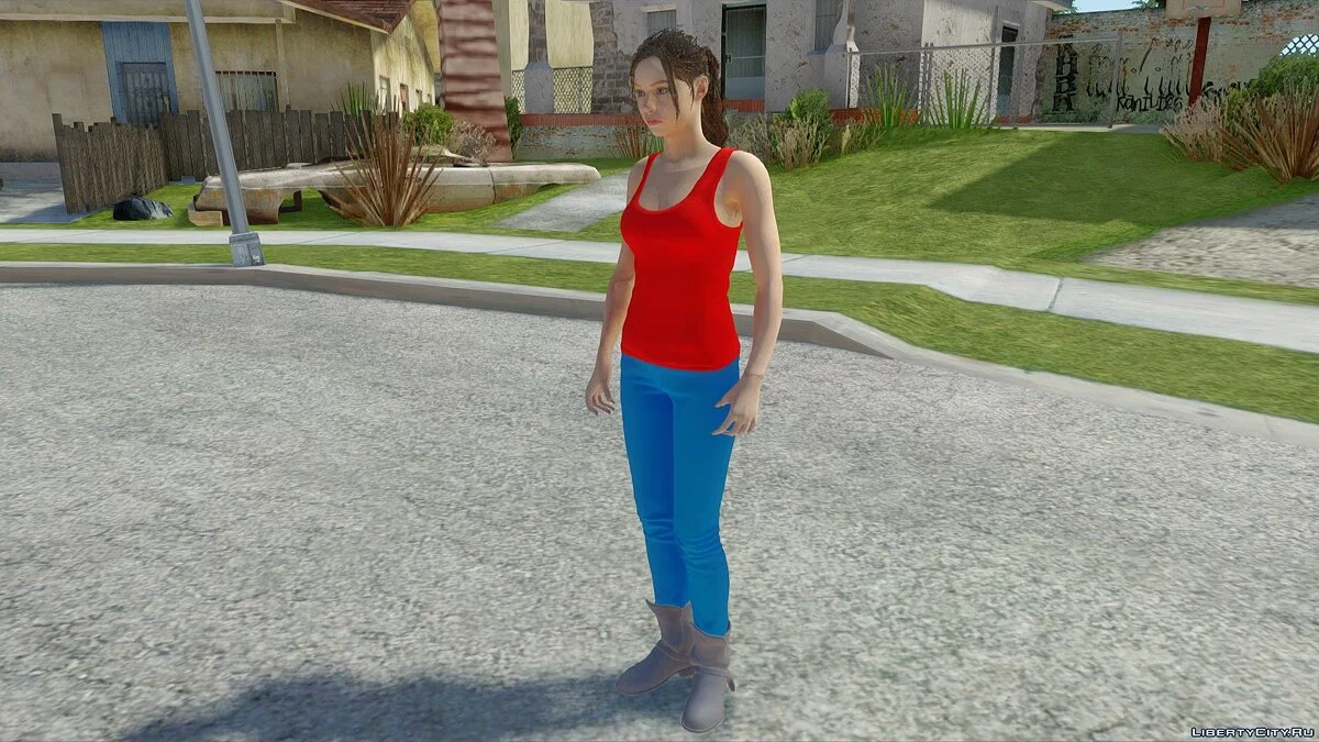 Claire from the game: RE2:Remake / GTA San Andreas