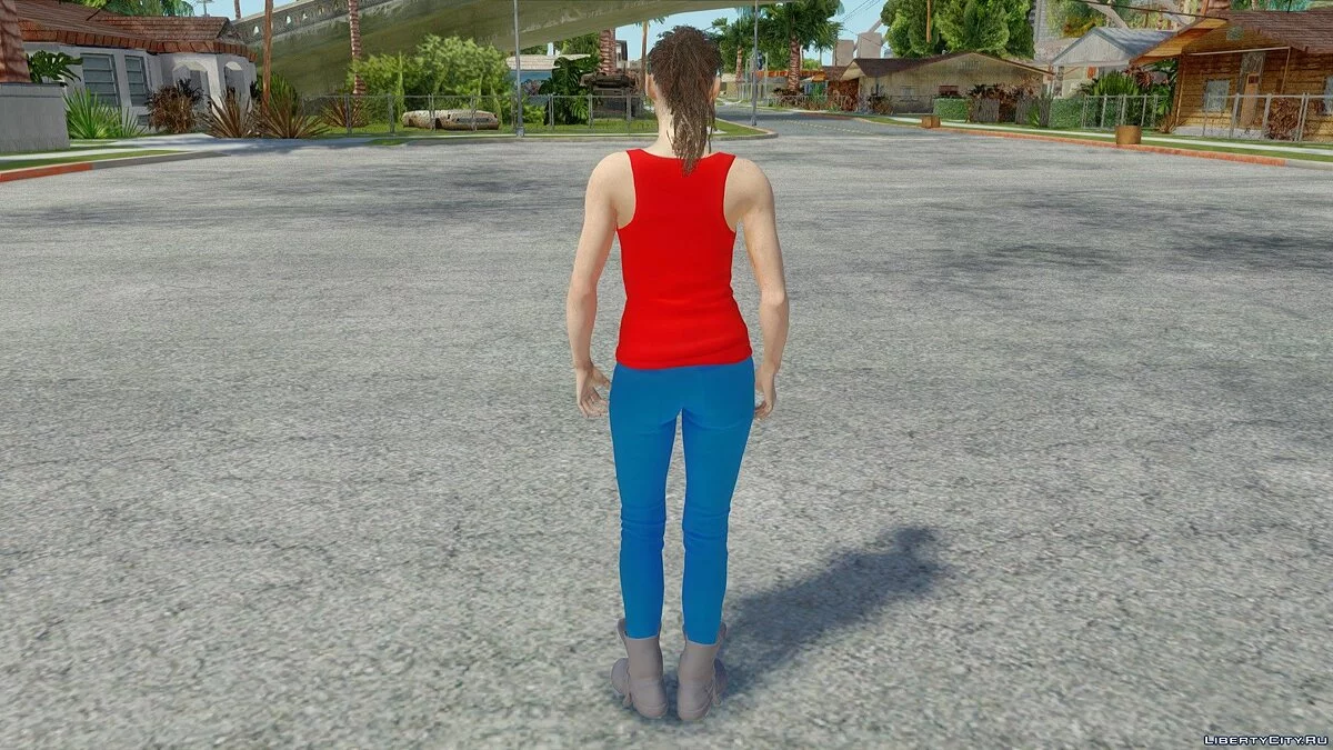 Claire from the game: RE2:Remake / GTA San Andreas