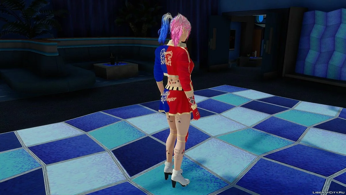 Claire Redfield dalam Pakaian Harley Quinn / GTA San Andreas
