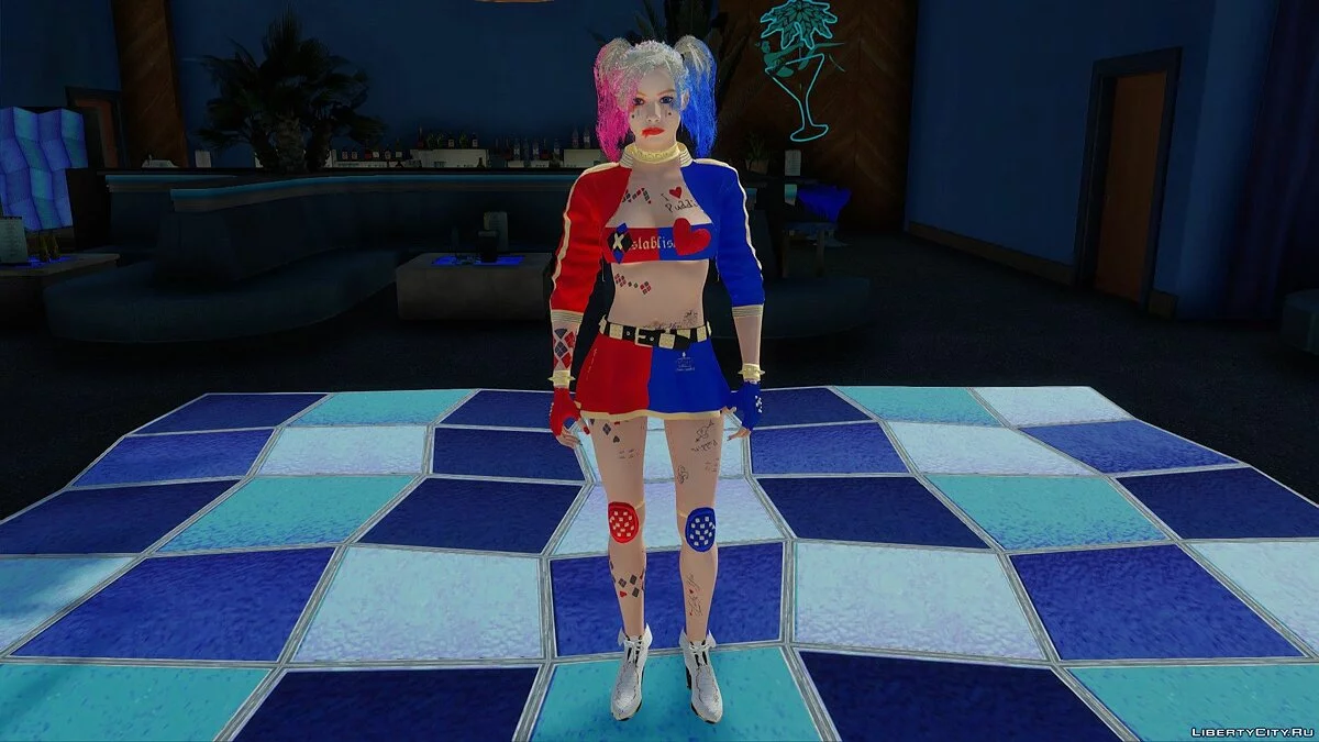 Claire Redfield dalam Pakaian Harley Quinn / GTA San Andreas