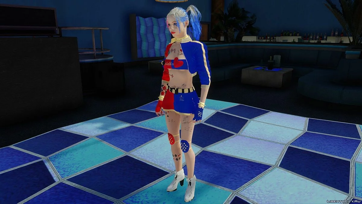Claire Redfield dalam Pakaian Harley Quinn / GTA San Andreas