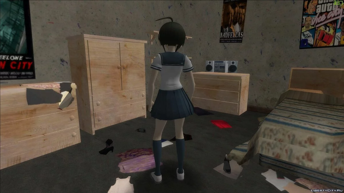 来自Danganronpa Another Episode: Ultra Despair Girls的Komaru Naegi / GTA San Andreas