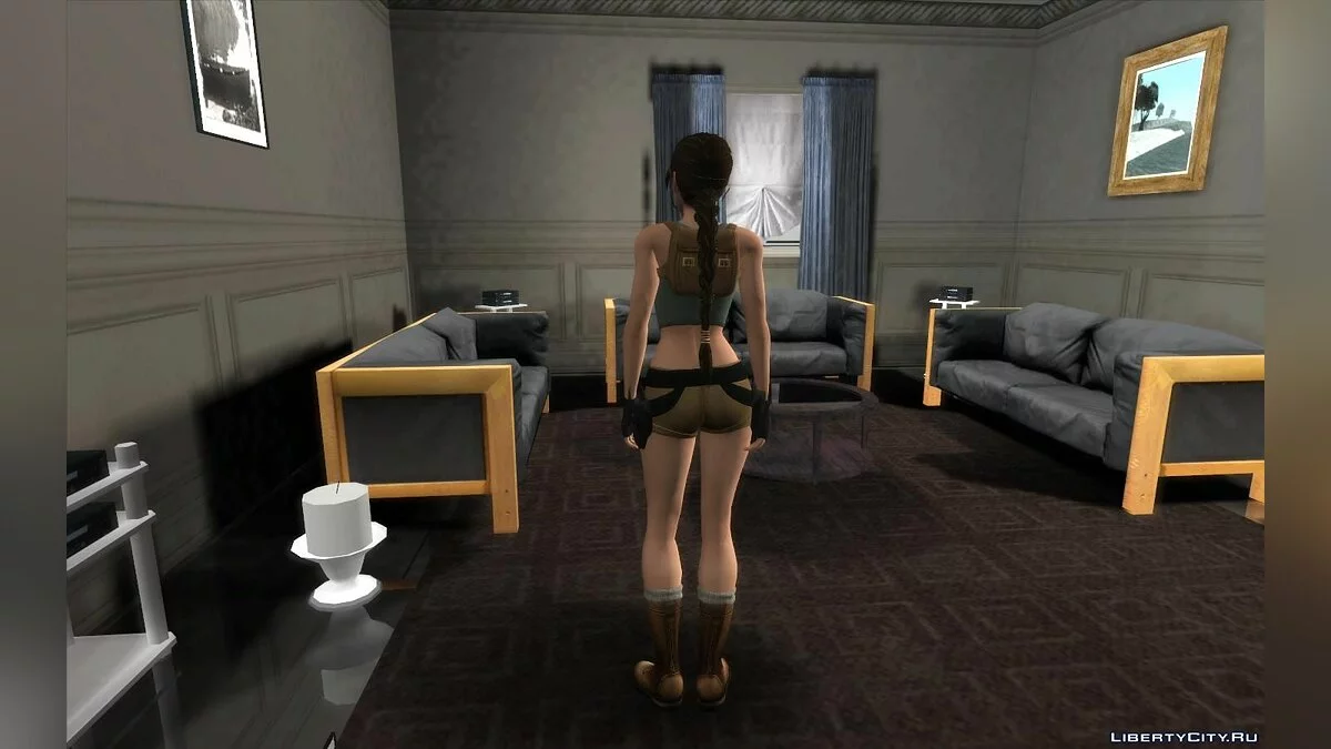 Lara Croft del juego Tomb Raider / GTA San Andreas