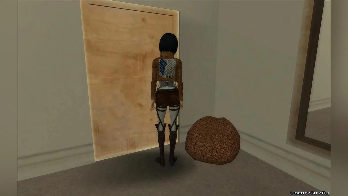 《进击的巨人》中的三笠·阿克曼 / GTA San Andreas
