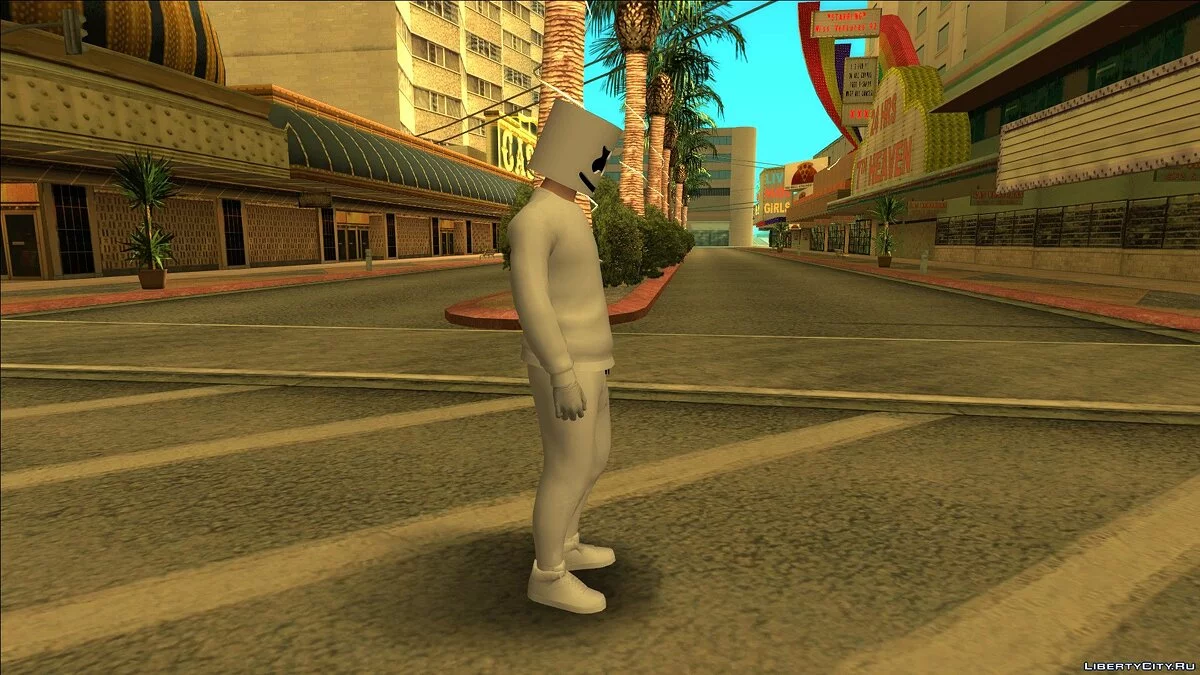 Marshmello Skin from GTA Online / GTA San Andreas