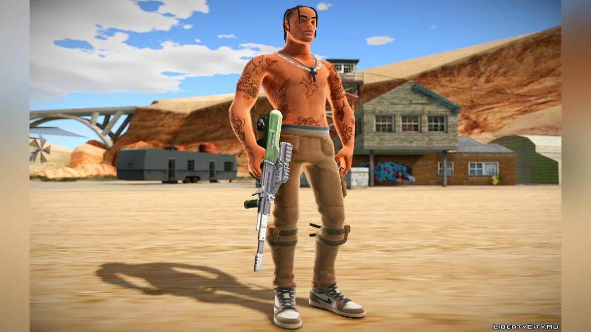 Travis Scott from Fortnite / GTA San Andreas