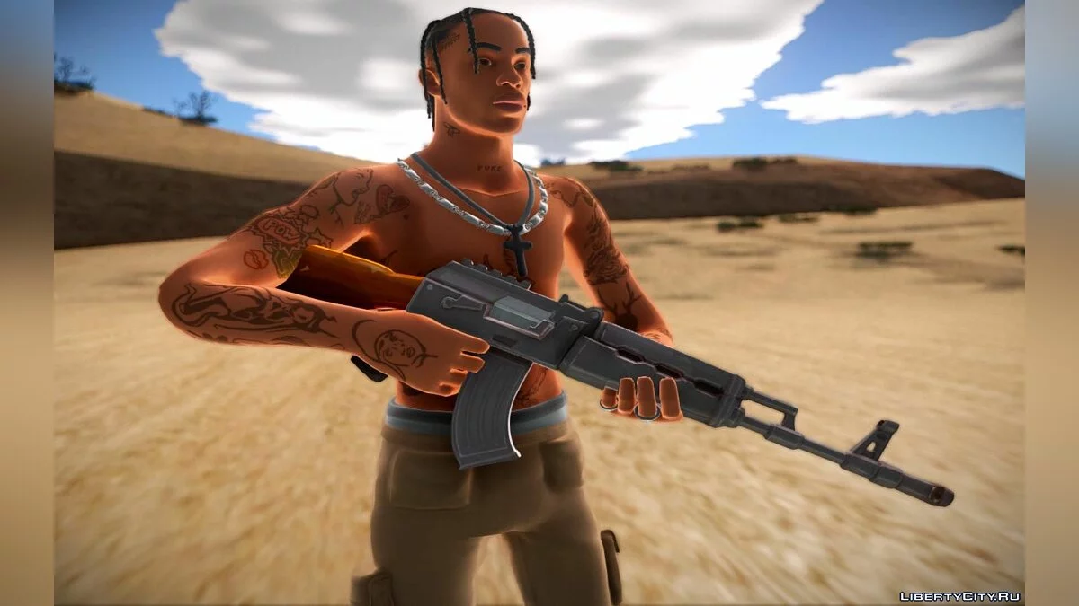 Travis Scott from Fortnite / GTA San Andreas