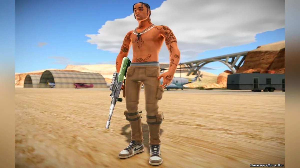 Travis Scott from Fortnite / GTA San Andreas