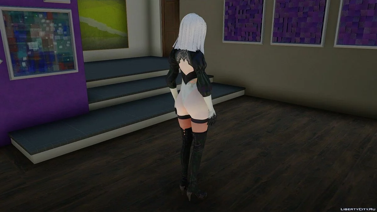 A2 de NieR: Automata / GTA San Andreas