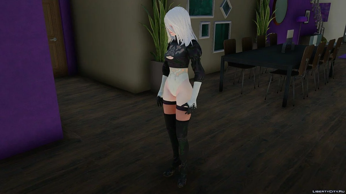 A2 de NieR: Automata / GTA San Andreas