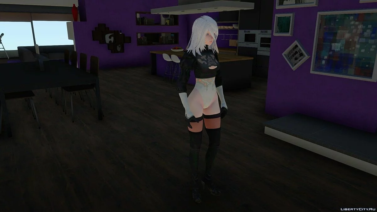 A2 de NieR: Automata / GTA San Andreas