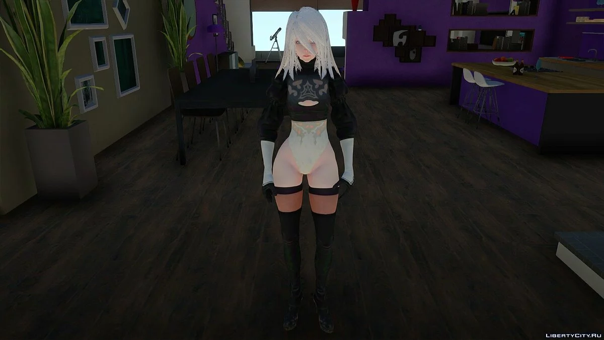 A2 de NieR: Automata / GTA San Andreas