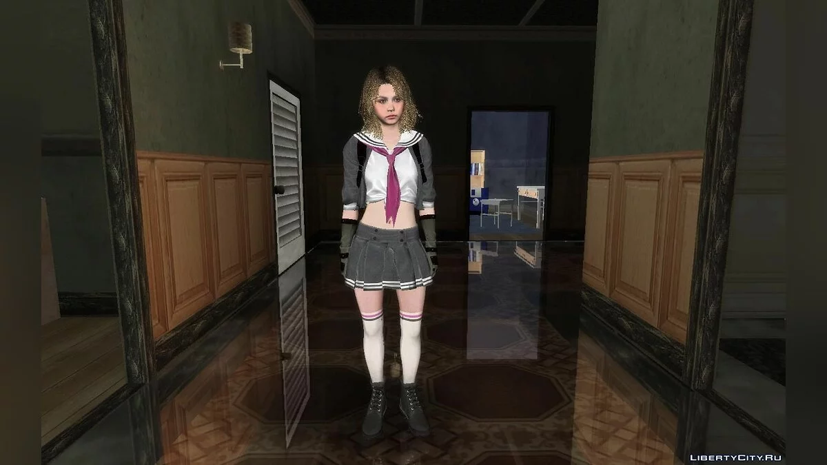 Becca Woolet у шкільній формі / GTA San Andreas