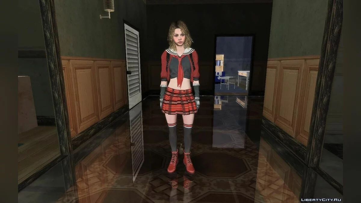 Becca Woolet у шкільній формі / GTA San Andreas