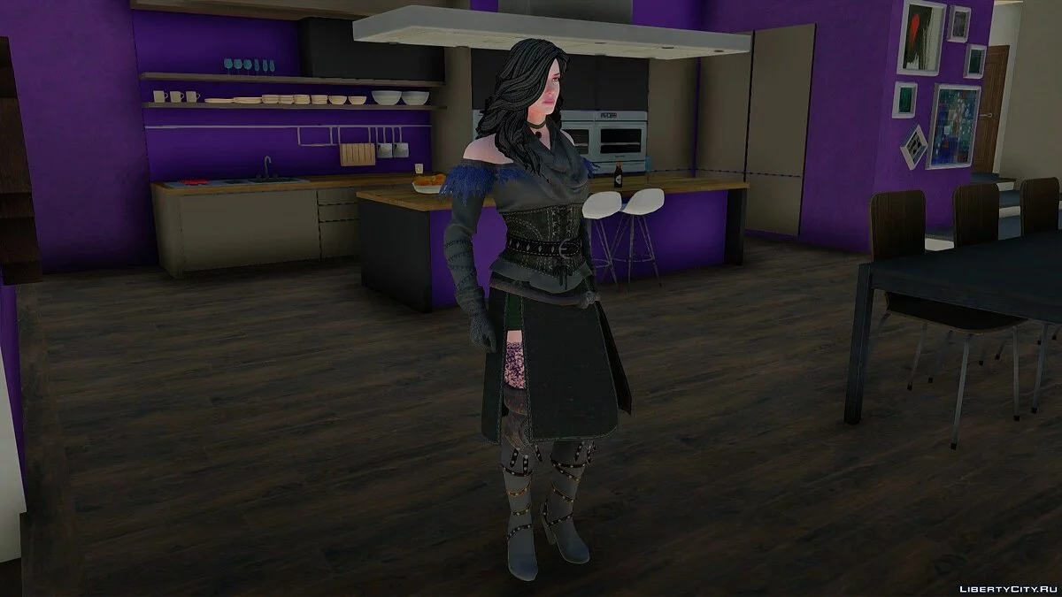 Yennefer from The Witcher 3 / GTA San Andreas