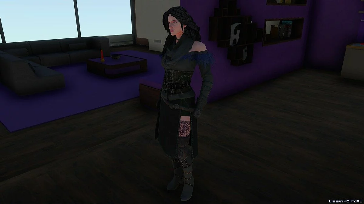 Yennefer from The Witcher 3 / GTA San Andreas